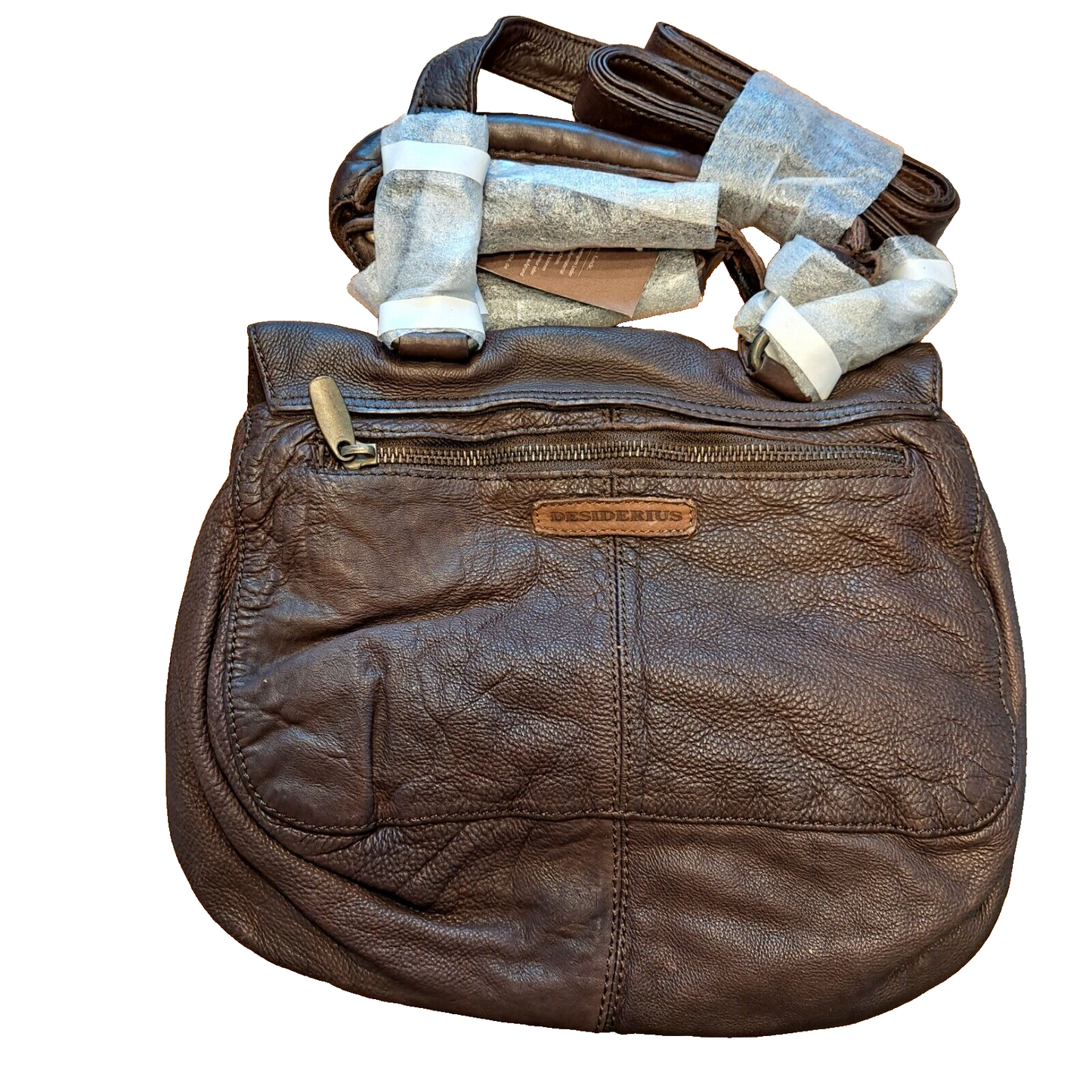 Desiderius Aemilia Brown Handtasche, NP: 70€, Echtleder, Hochwertig, Modern