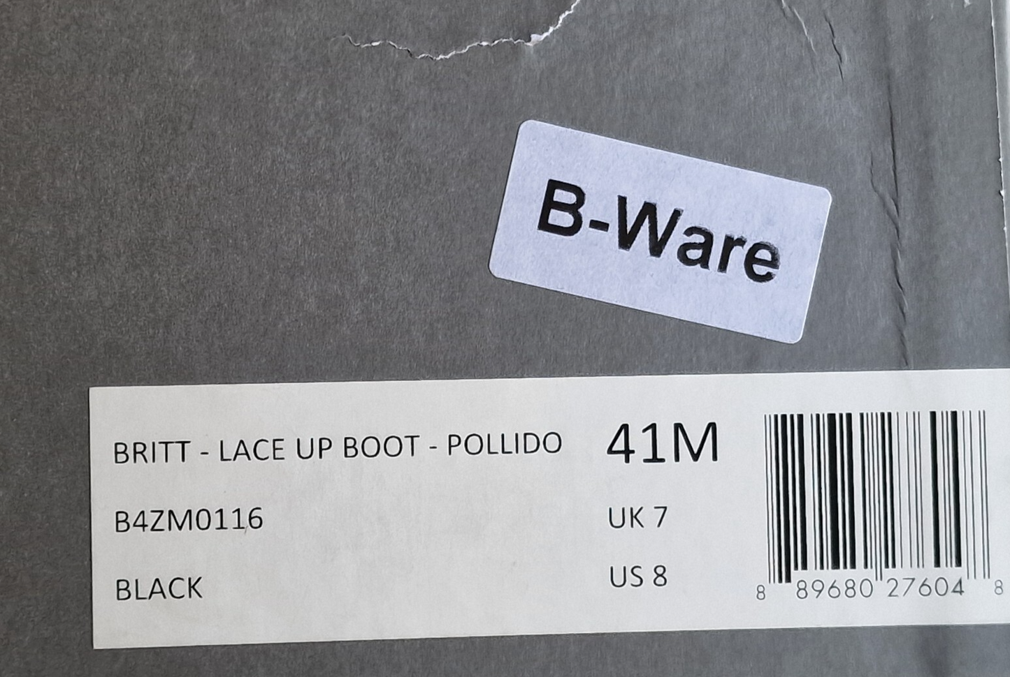 Allsaints Britt - Lace Up Boot - Pollido , Schwarz, Größe 41, Herren