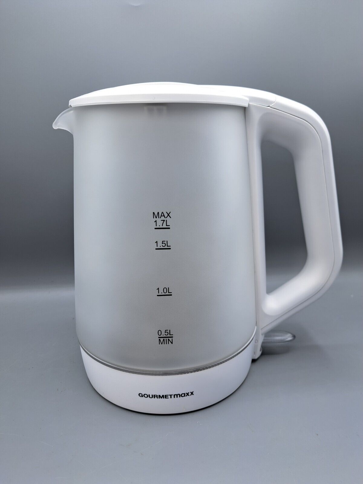 GOURMETmaxx Glas-Wasserkocher mit Frostglas-Design 1,7 Liter