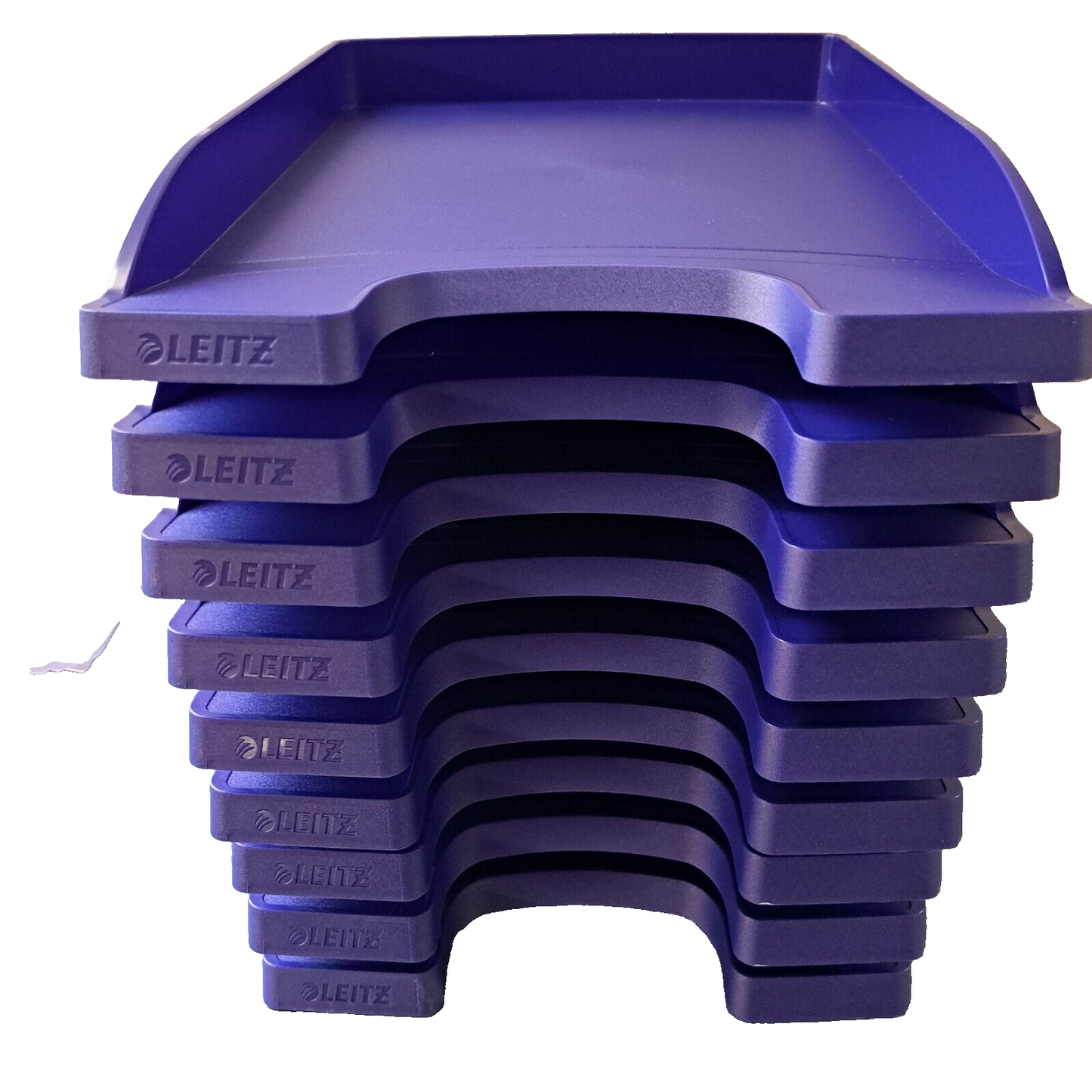 9x Leitz Plus LT Slim Blue, Ablage, Flacher Briefkorb