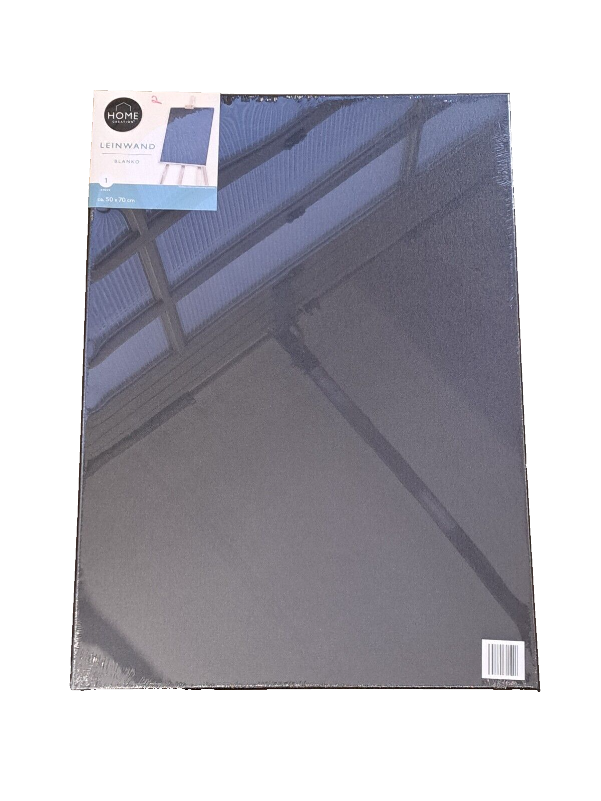 Home Creation Leinwand Blanko 50x70cm, Schwarz
