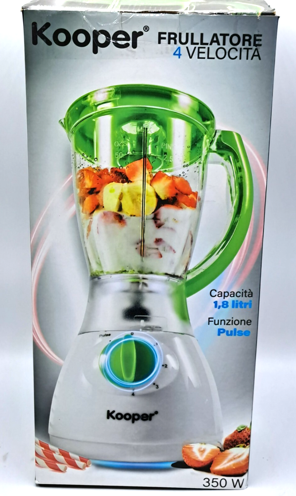 Kooper Standmixer 350W 1,8L 4 Stufen Küchenmixer Blender Mixer