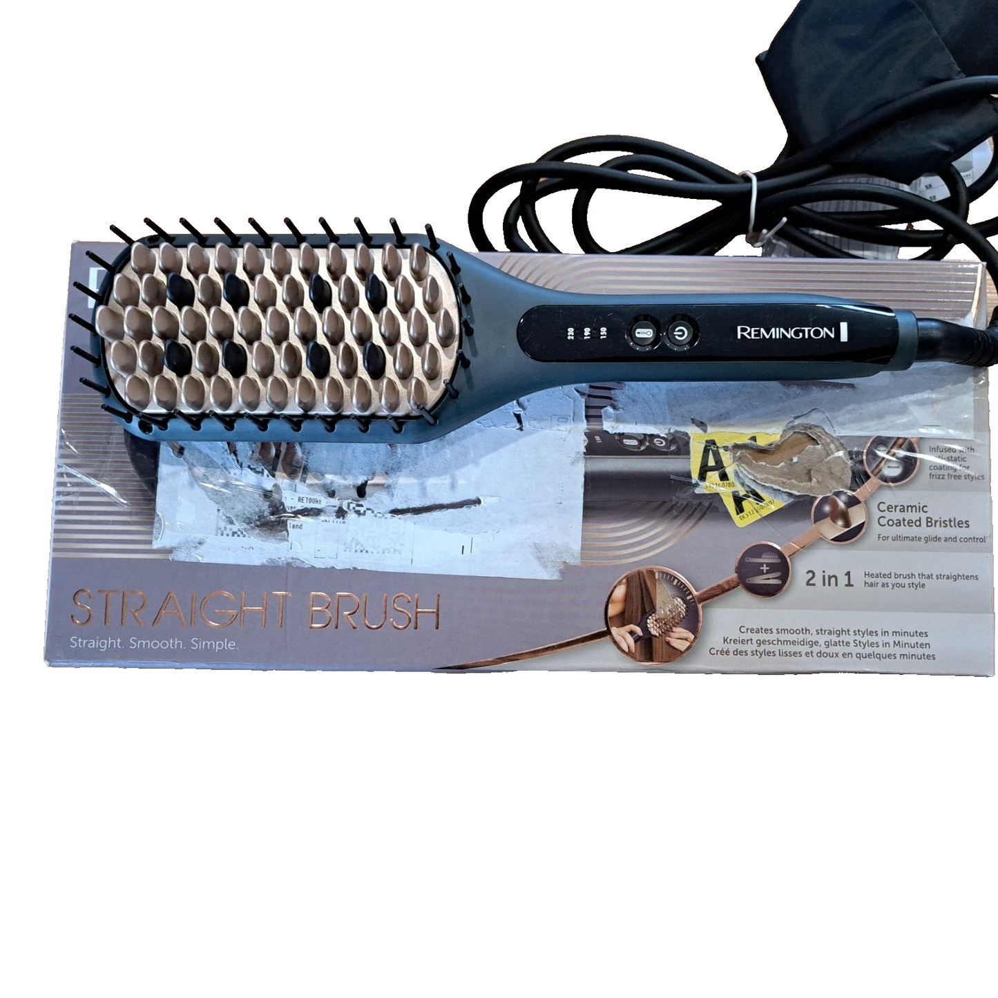 Remington CB7400 Haarbürste Straight Brush Smooth Glättungsbürste schonend glätt