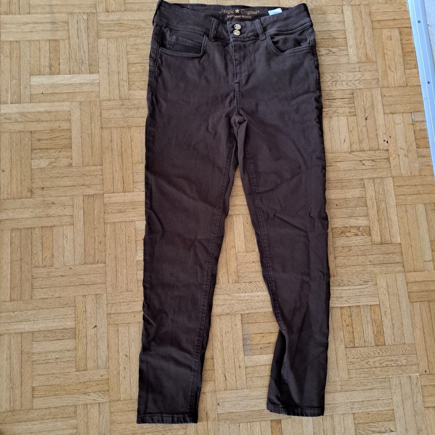 Jeans, knöchellang elastisch figurbetont