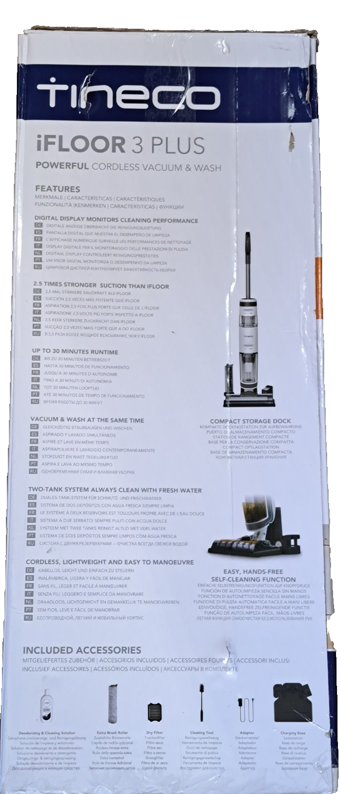 Tineco iFloor 3 Plus Akku Nass-Trockensauger 220W beutellos Selbstreinigung HEPA