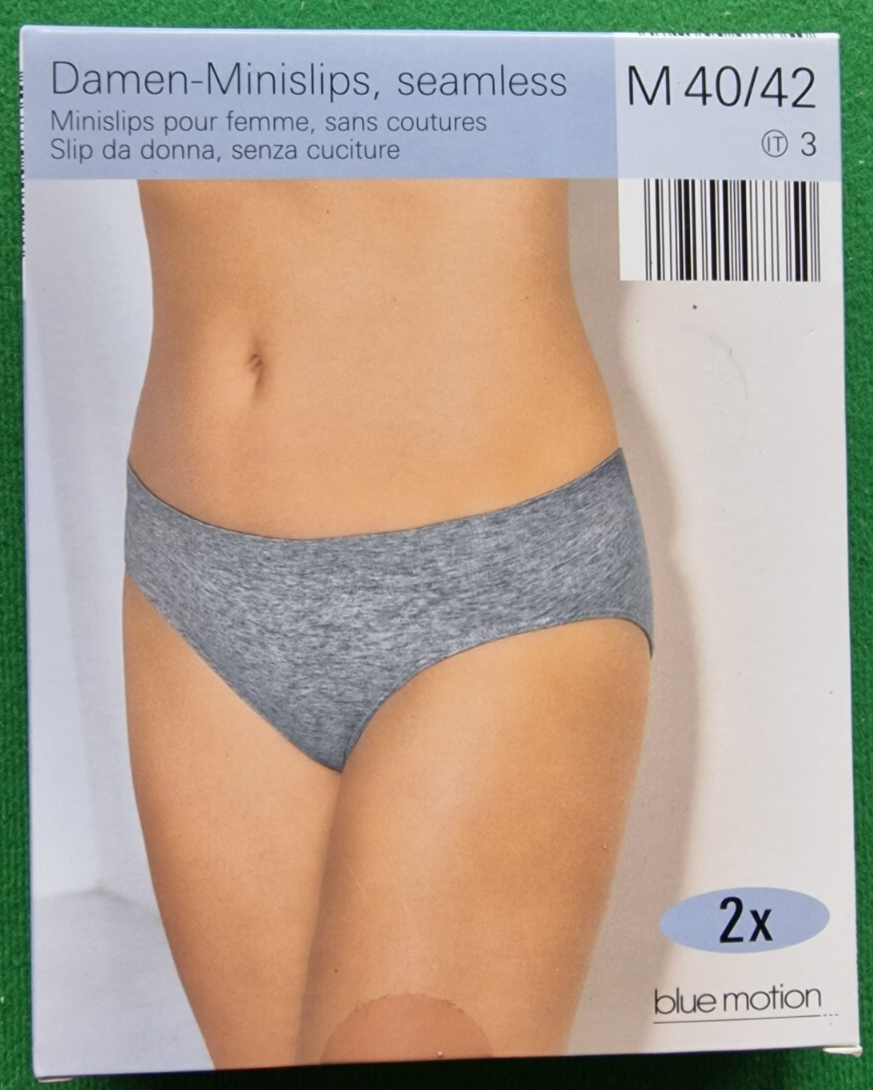Blue Motion Damen-Minislips, Seamless, Größe M (40/42) 2 Stück