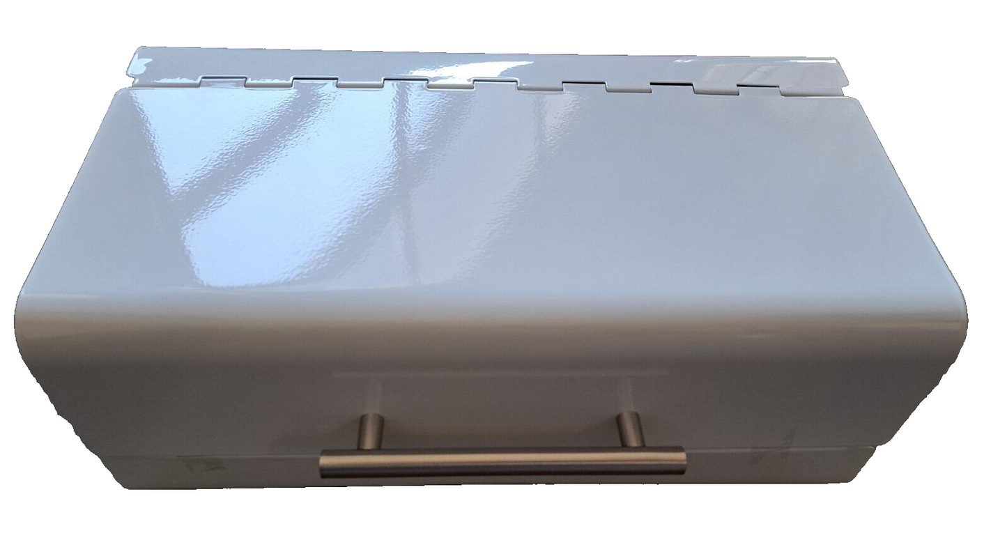 Zeller Present Brotkasten 36x23x14cm Metall, Edelstahlgriff
