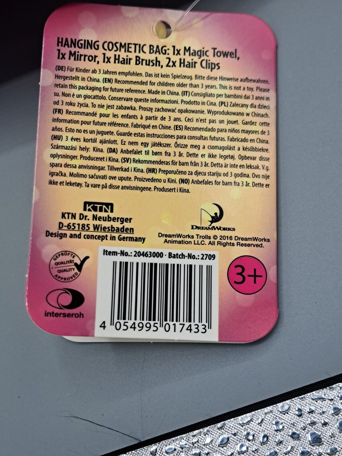 Trolls Pyjam Party Set, Kosmetikbeutel für Kinder