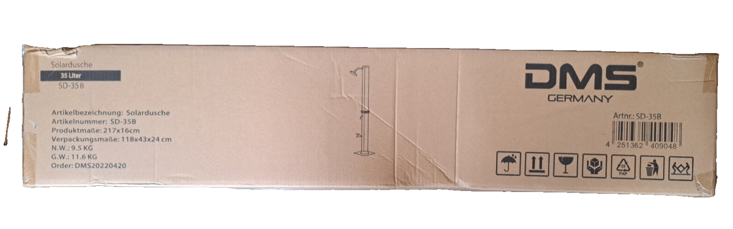 DMS Solar Gartendusche - 35L