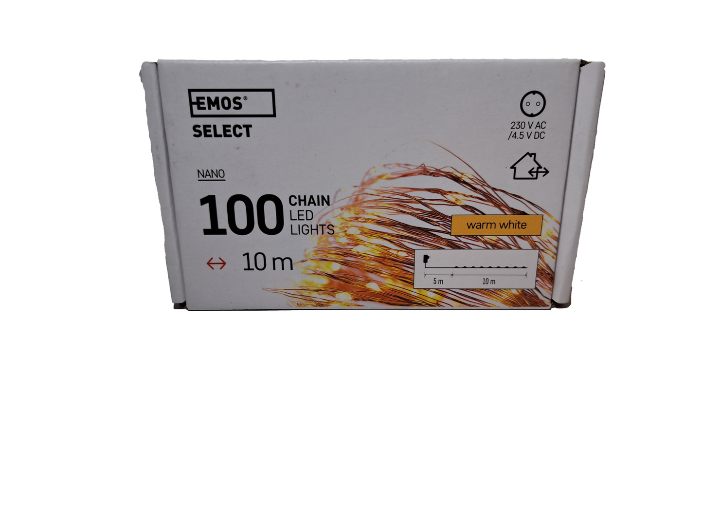 EMOS Nano-LED-Weihnachtslichterkette Kupfer