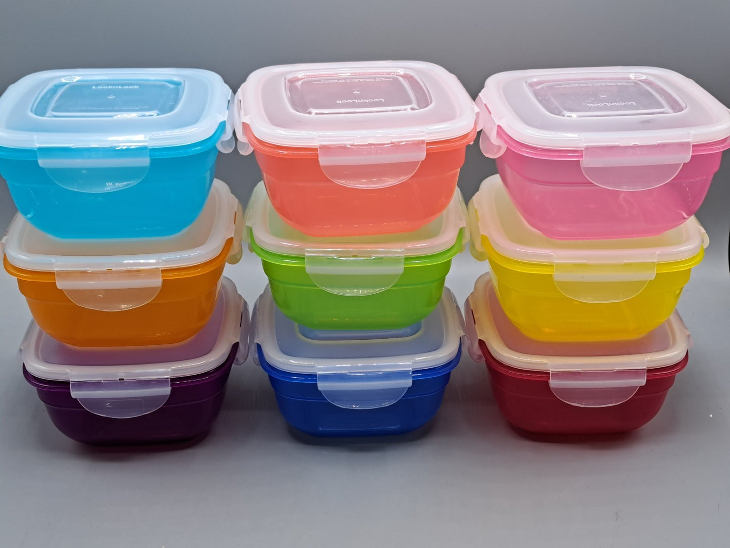 LocknLock 9x Frischhaltedosen 520ml Stapelbar BPA-frei Vorratsdosen ✅