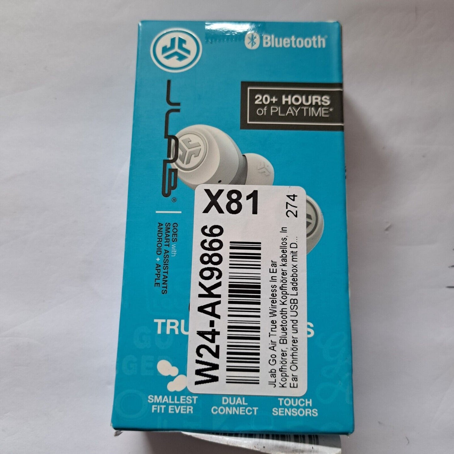 JLab Go Air, In Ear, USB Ladebox,