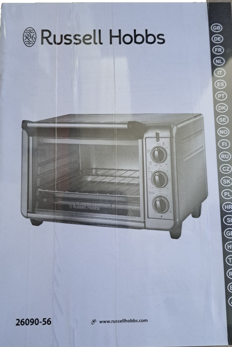 Russell Hobbs 26090 Mini Backofen Elektroofen Grill 2-in-1 Kompaktgerät