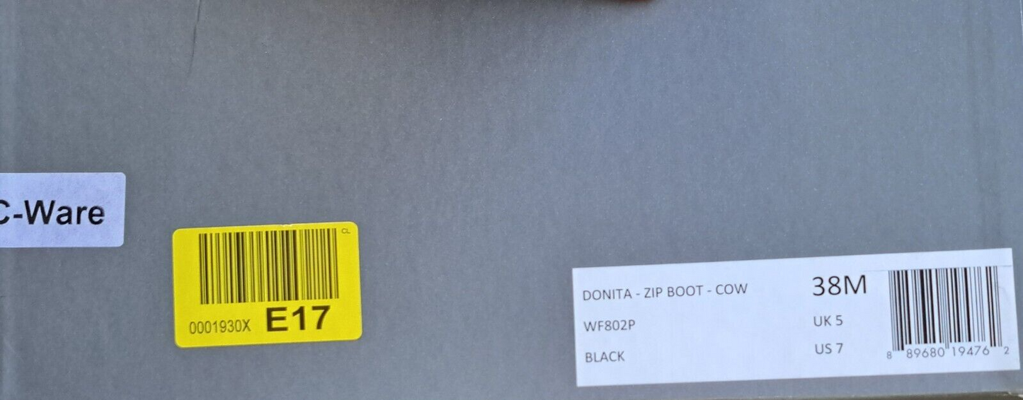 Allsaints Donita Zip Boot, Cow, Farbe Schwarz, Größe 38, Damen