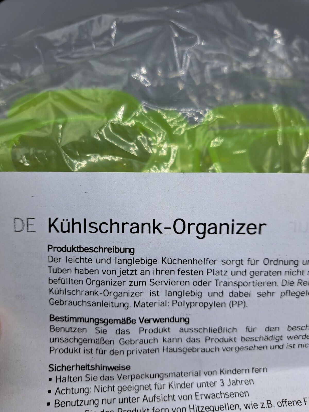 K-Mail Order, 2er-Set Flaschenorganizer Kühlschrank