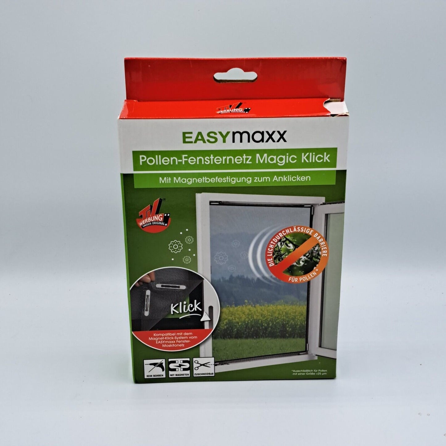 Easy Maxx Pollen-Fensternetz Insektenschutz Magic Klick max. 1,50m x 1,30m