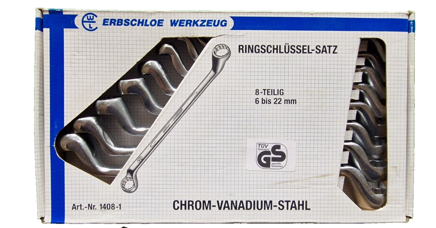 Erbschloe Werkzeug, Ringschlüssel-Satz, 8-Teilig