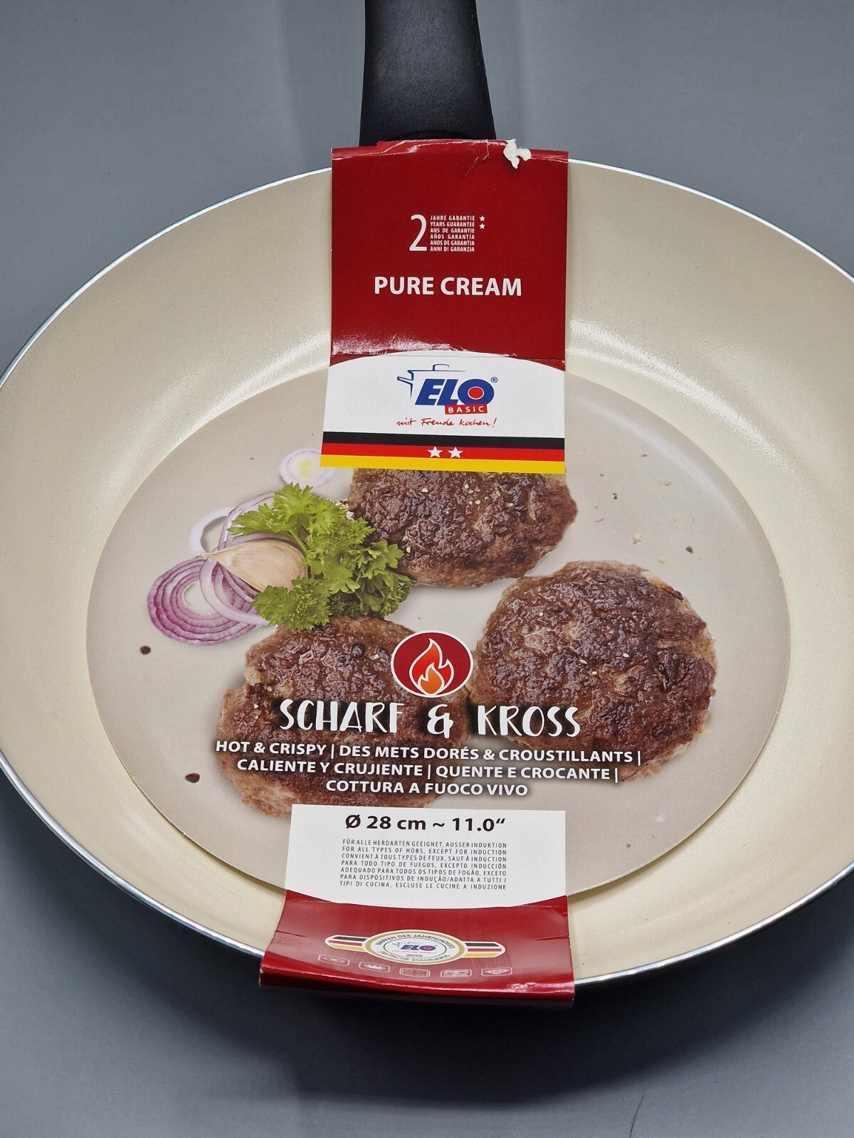 Bratpfanne Pure Ceramica, keramische Antihaft-Beschichtung, Ø28cm