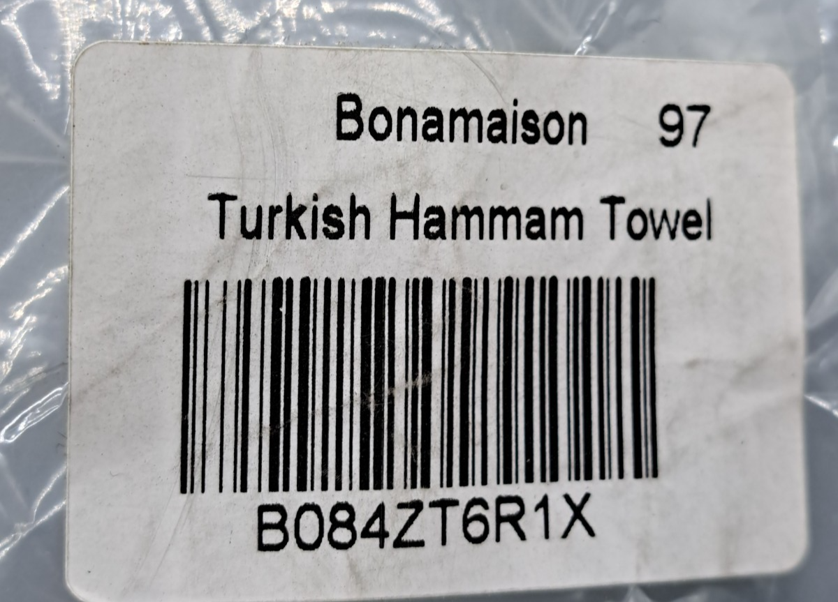 Bonamaison 100% Baumwolle Türkisches dünnes Hamamtuch, Pesthemal, Badetuch