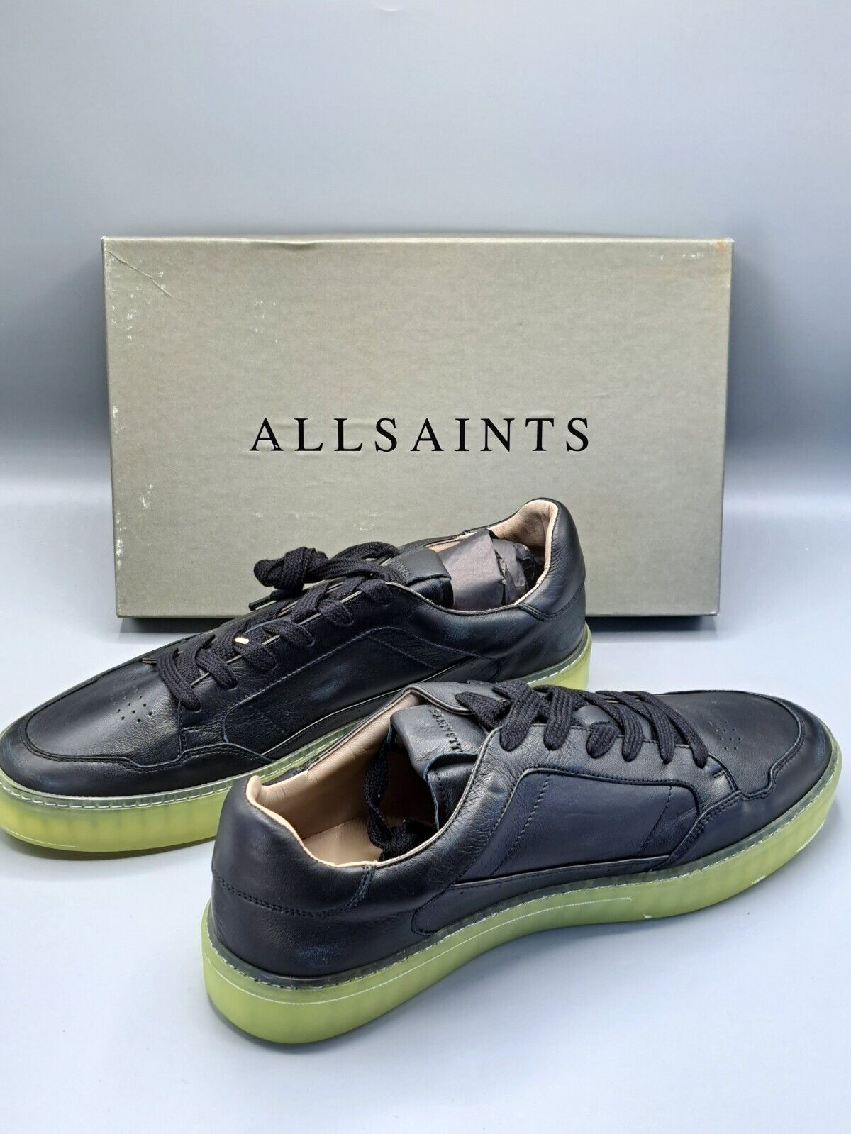 Allsaints Alton, Low Top Lace Up, Leat, Herren Größe 45