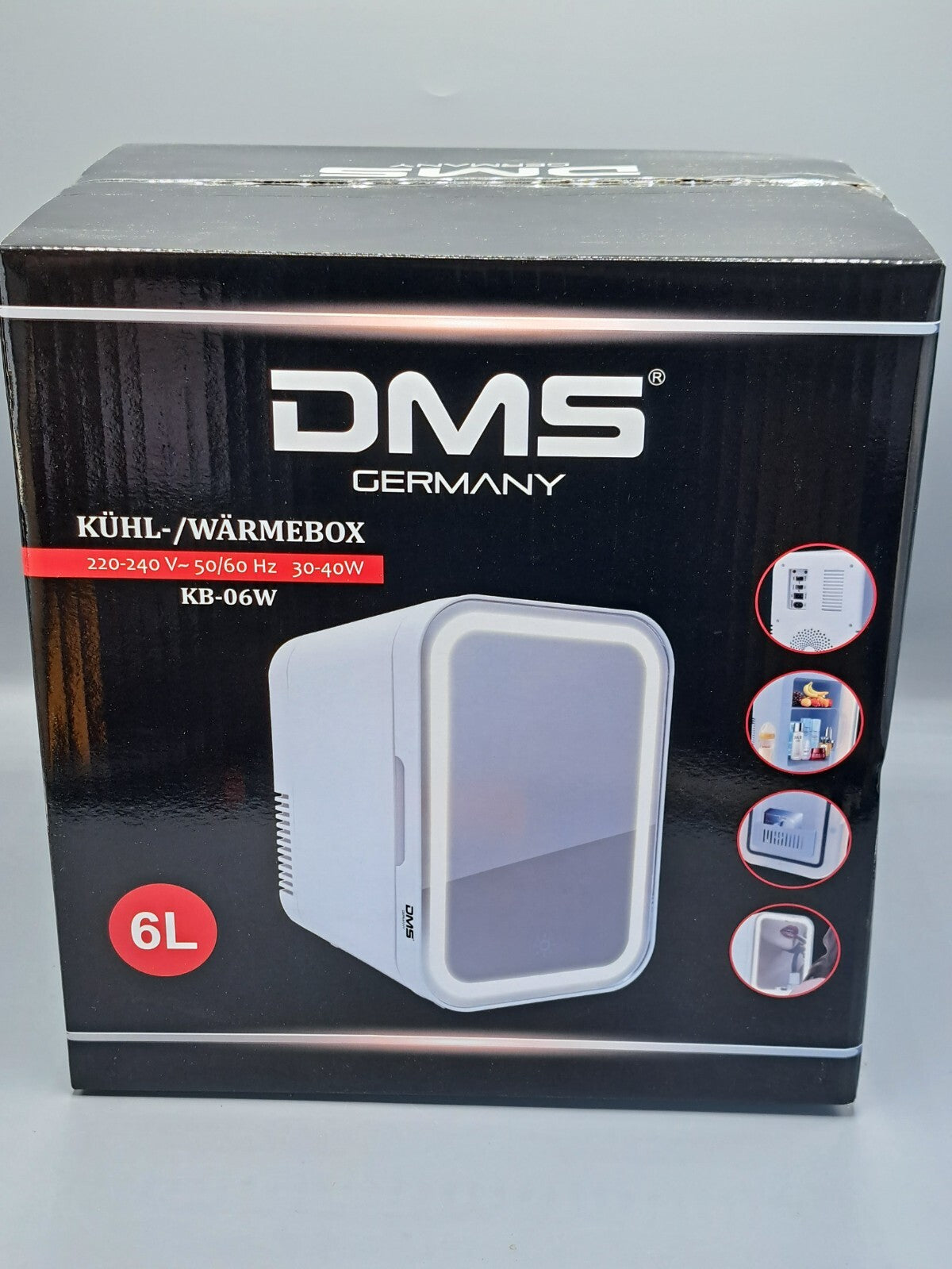 DMS Kühl-/Wärmebox, KB-06W, 6 Liter, Weiß