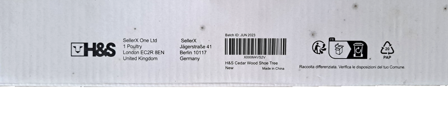 H&S 1 Paar Schuhspanner 43-44, Holz