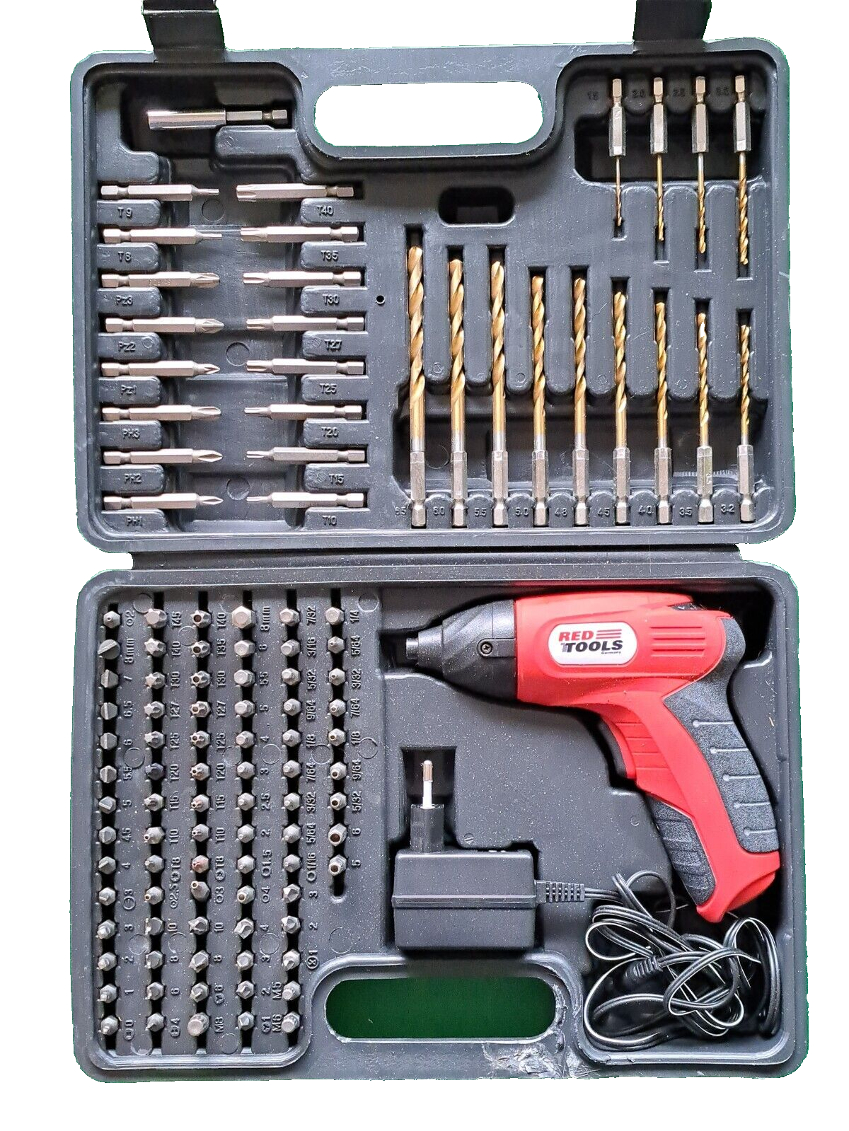Red Tools Mini Akkuschrauber, Koffer, Set, B-Ware