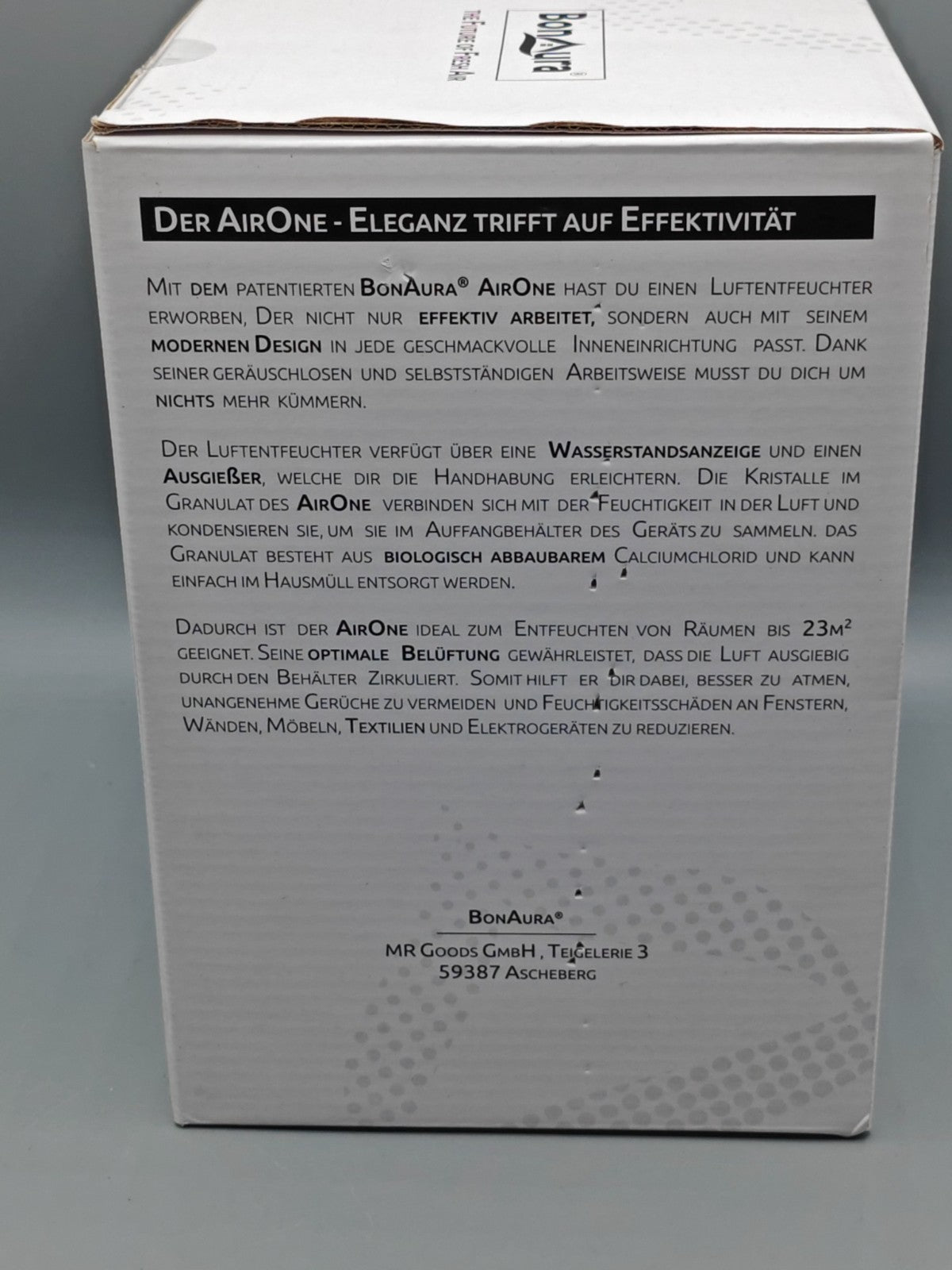 Bonaura Airone Luftentfeuchter für Wohn-Schlaf und Kinderzimmer