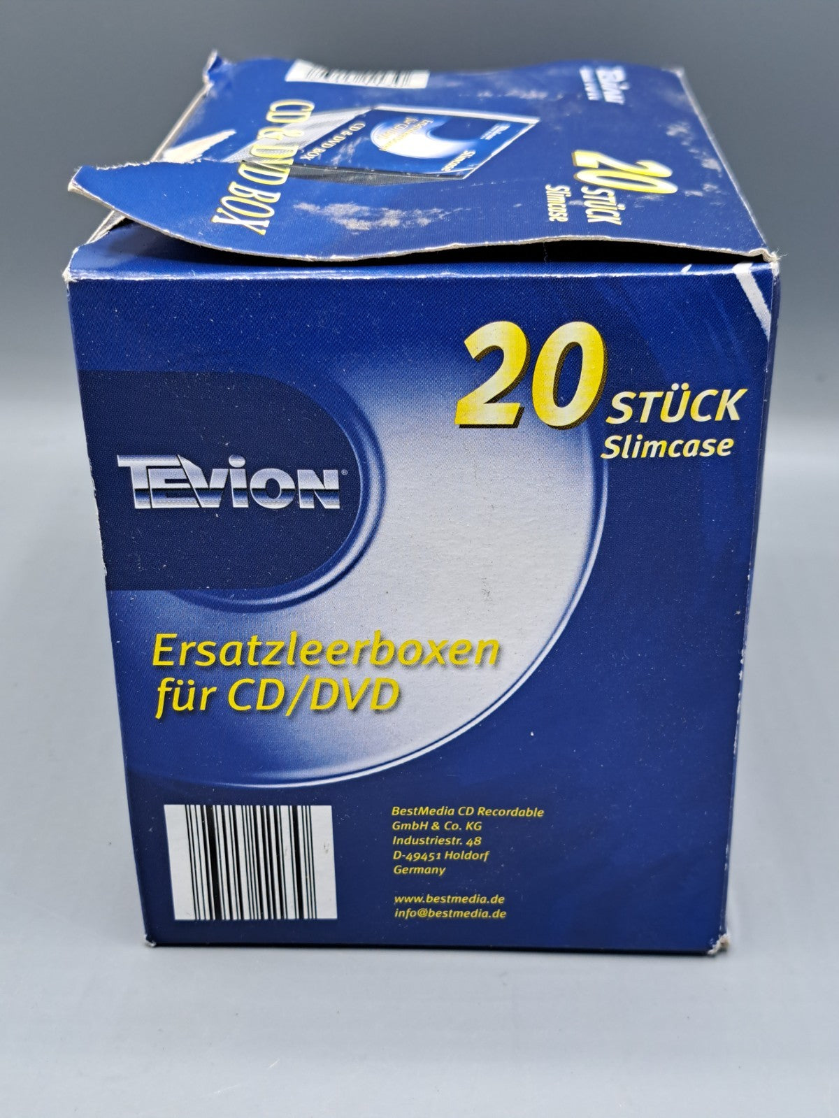 Tevion Ersatzleerboxen für CD/DVD 20 Stück, Hüllen