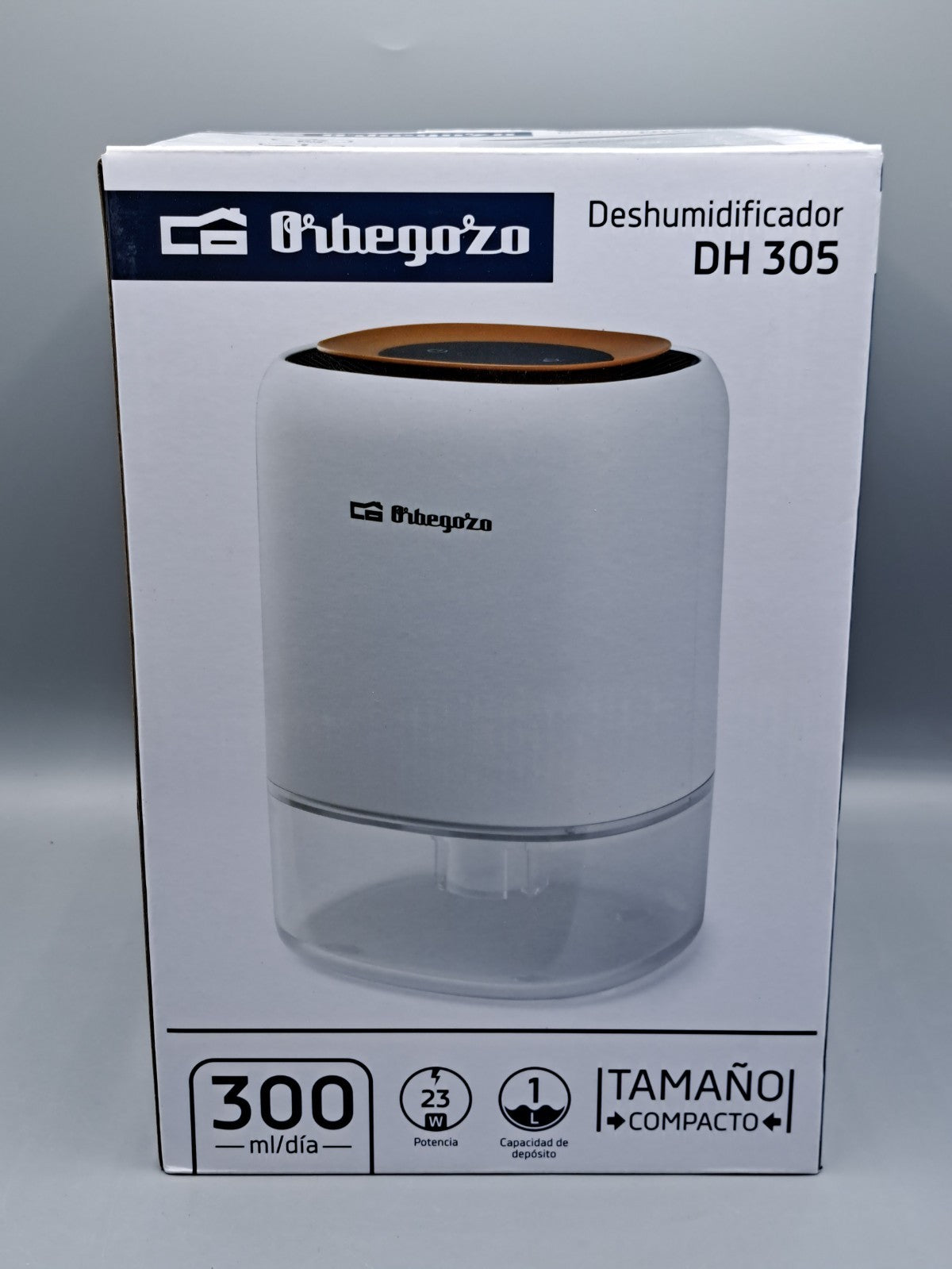 Orbegozo DH 305 Luftentfeuchter, kompakte Größe, leise, dekoratives Licht