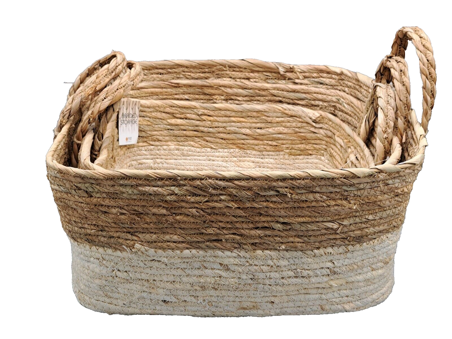 Noor Living Korb Maisgeflecht 3er Set