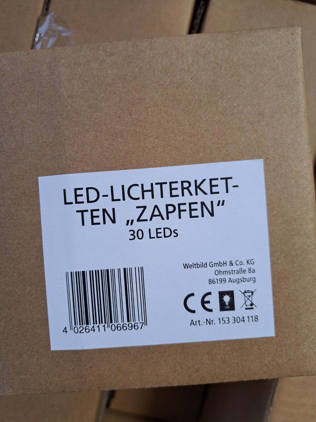 Weltbild, LED-Lichterketten "Zapfen" 30 LEDs