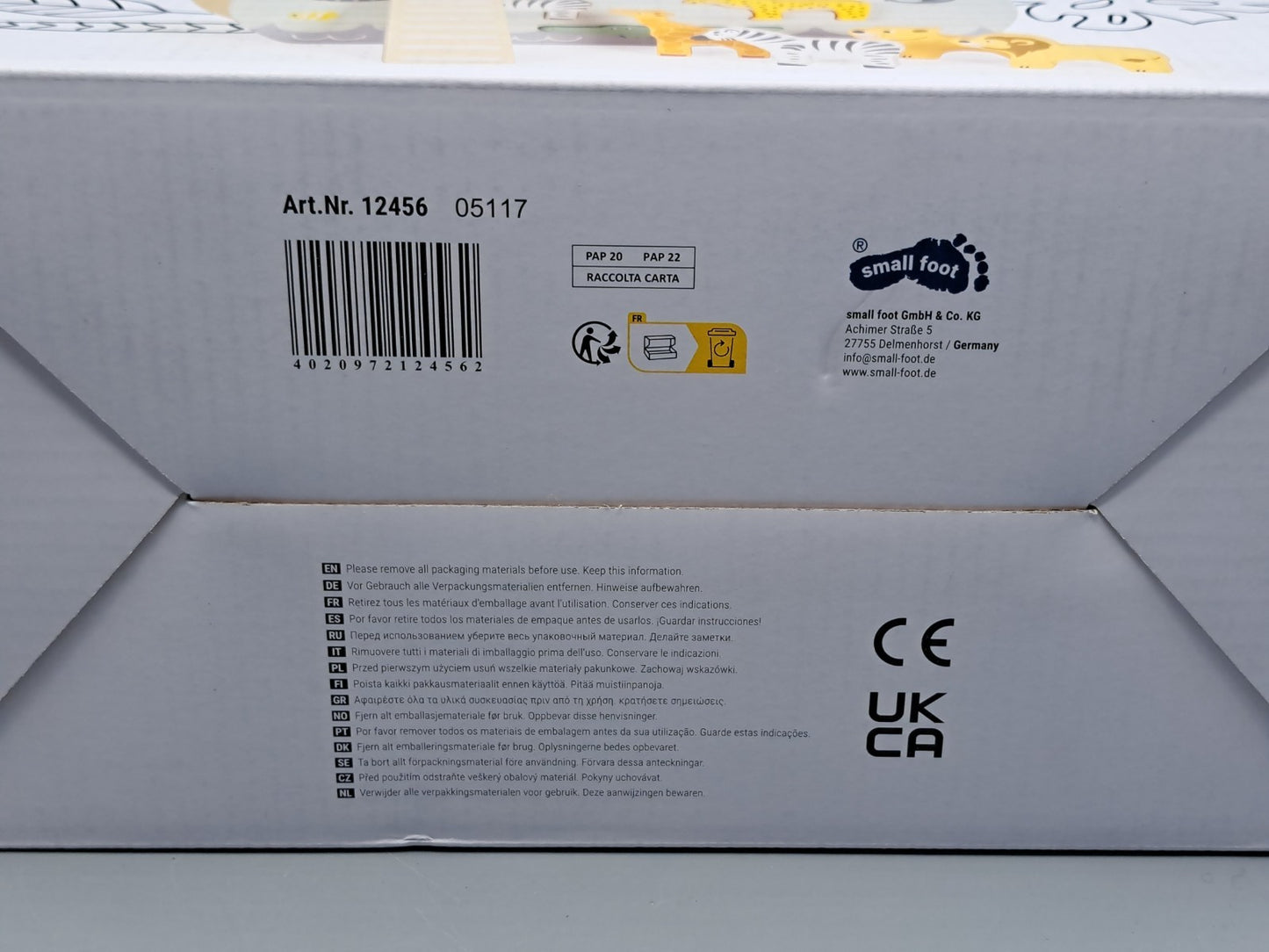 Small foot - Steckspiel Arche Noah Safari, Holz, Lernspiel