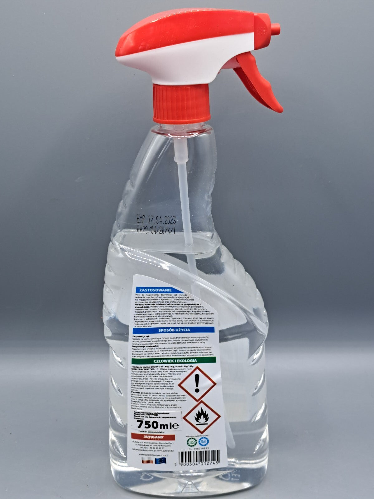 Autoland Care Desinfektionsmittel Ablaufdatum: 17.04.2023, 750ml