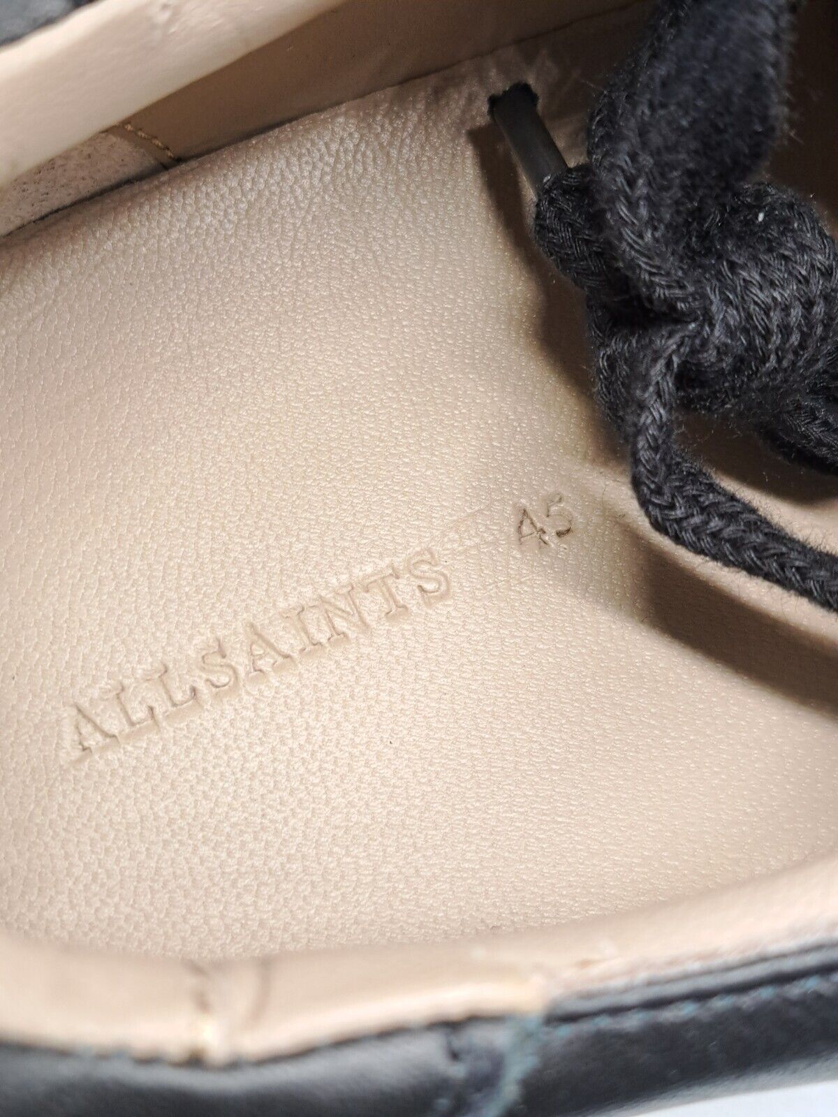 Allsaints Alton, Low Top Lace Up, Leat, Herren Größe 45