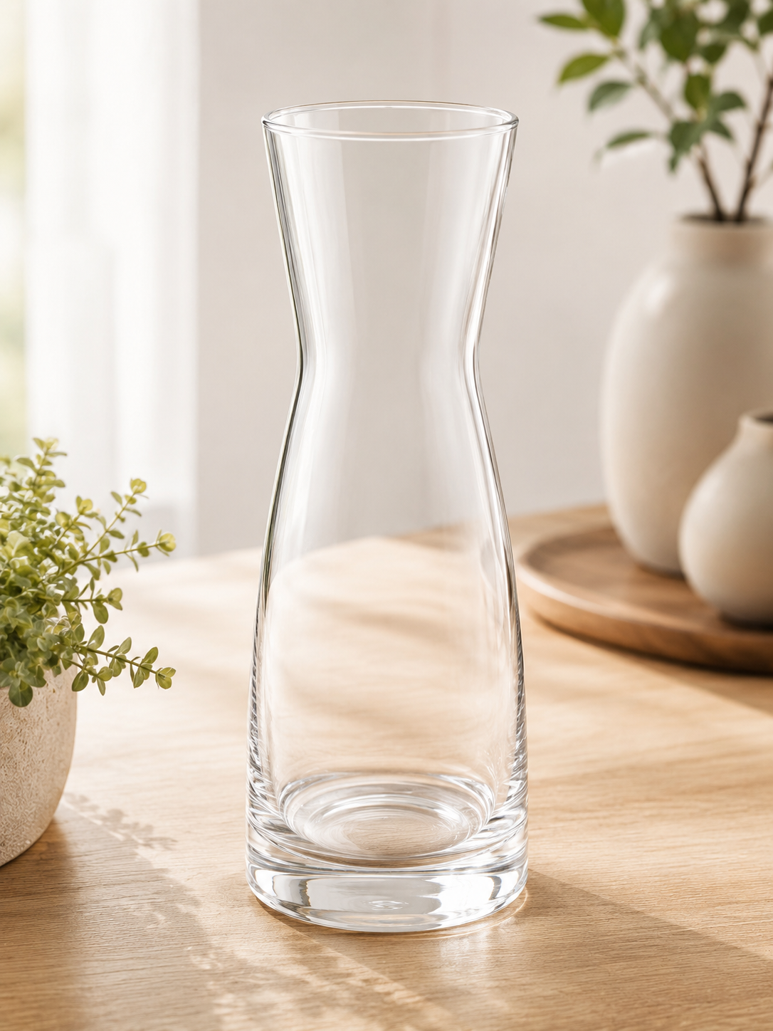 City to Cottage Glaskaraffe 26 cm Wasserkaraffe Karaffe Glas Ø7 cm B6
