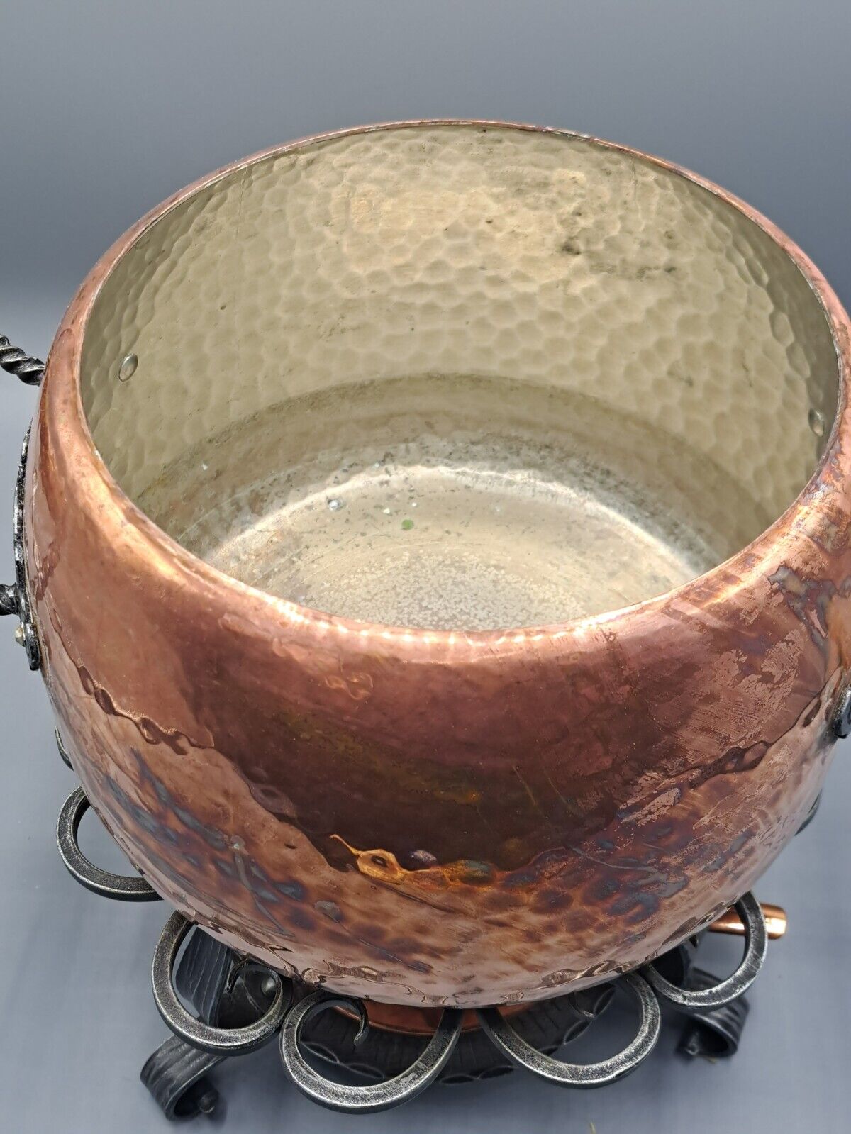 Kupfer Fondue Topf, Antiquität