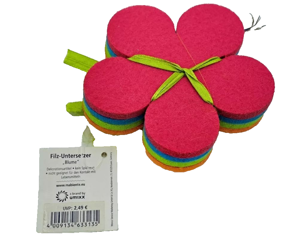 Wenco 91x 4er Set Blumenuntersetzer, Deko, Frühling, Sommer, Ostern