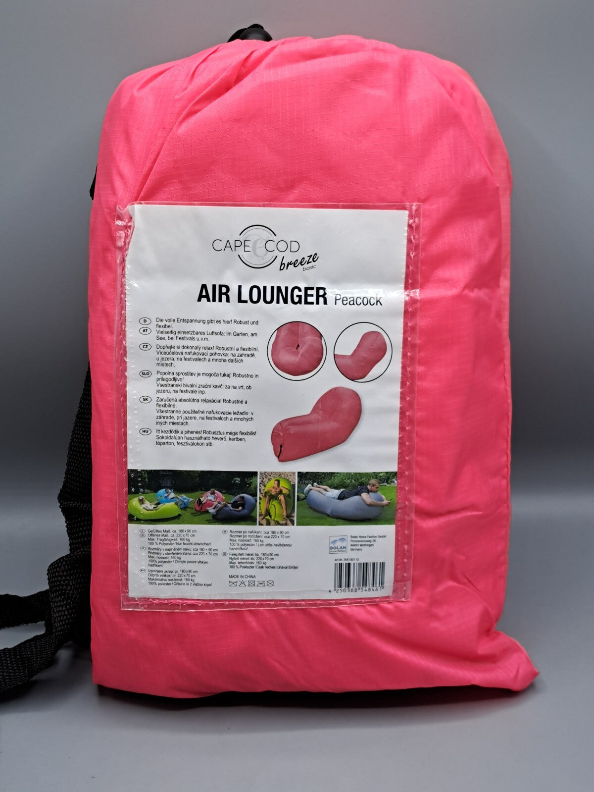 Air Lounger-Peacock Cape Cod breeze 180 cm x 90 cm Rosa