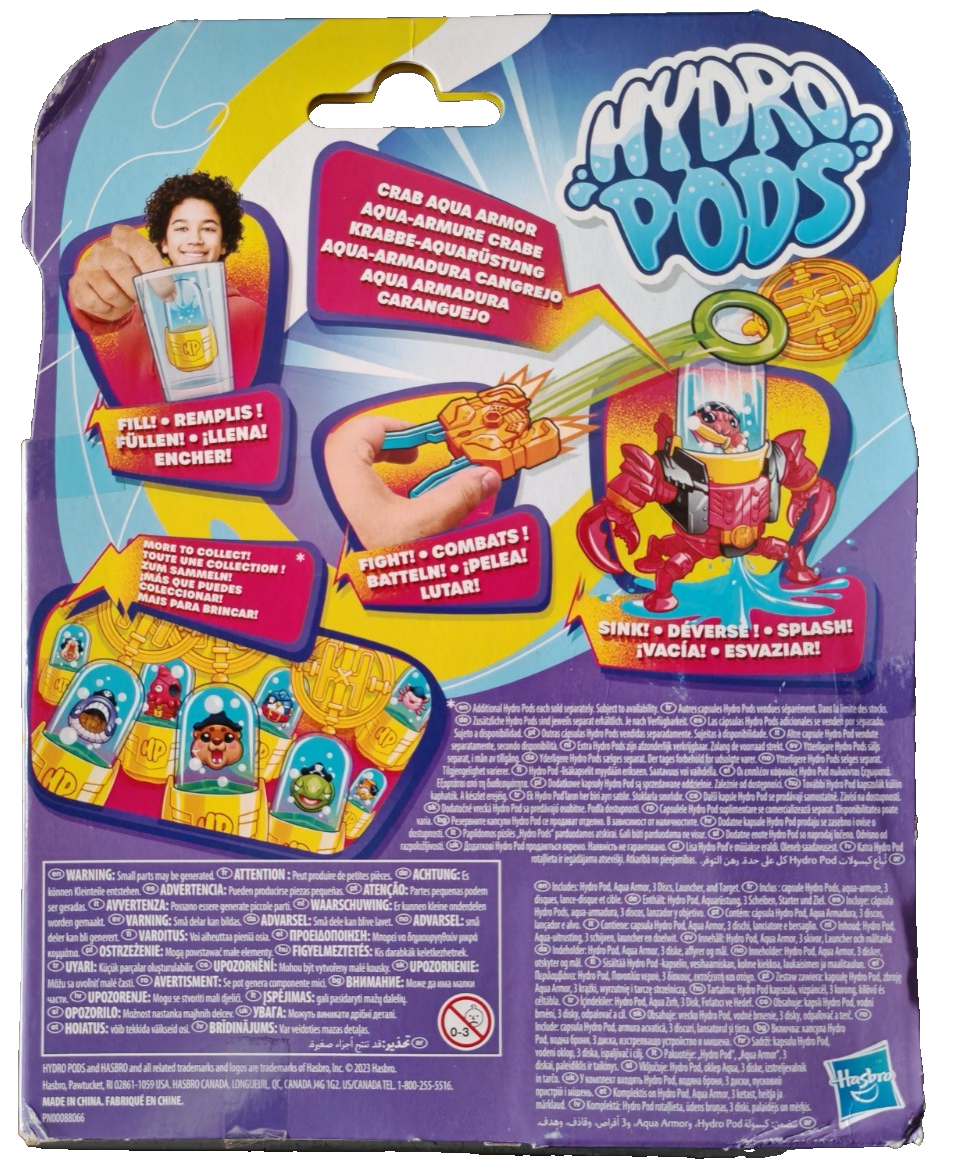 Hasbro Hydro Pods Sammelfigur Battle Spielzeug Überraschung Kapsel ab 6 Jahre D6