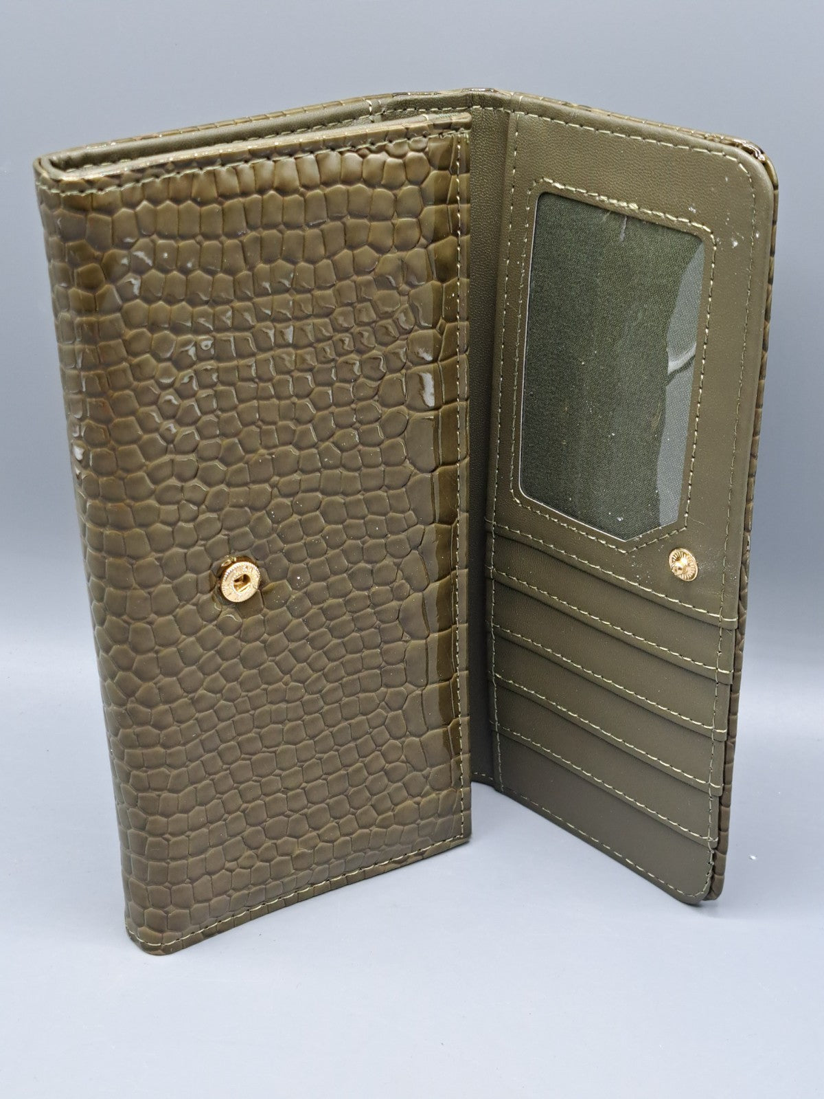 Geldbörse, Damen, 20 cm, Reißverschluss, Knopf