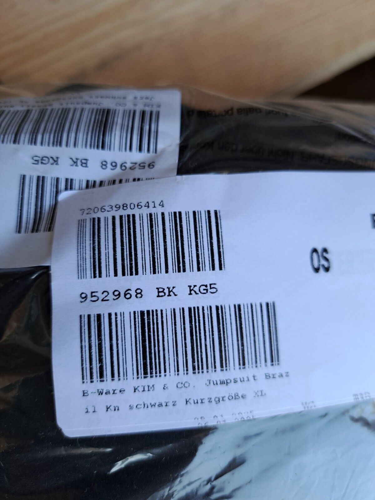 KIM & CO. Jumpsuit Brazil Knit Jersey 2 Eingrifftaschen, Schwarz Größe XL