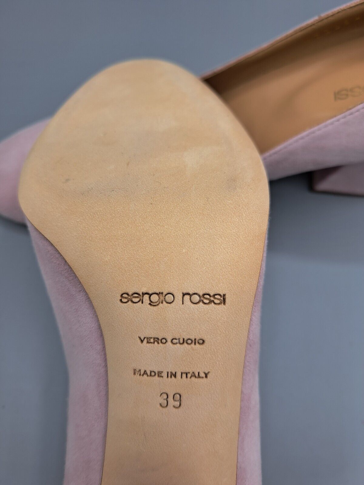 Sergio Rossi Vero Cuoio, Damenschuhe, Größe 39, Rosa