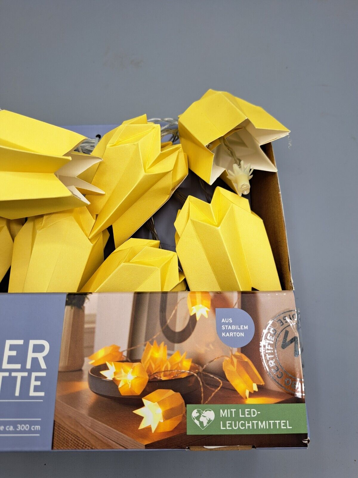 Tchibo LED-Papier Lichterkette, 300 cm, Warmweiß