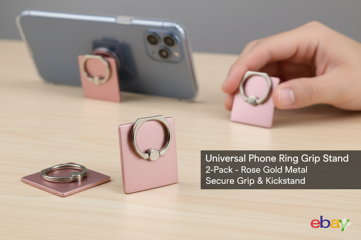 Handy-Ringgriff-Halterung, selbstklebend, Universal, 2 er Set, Pink