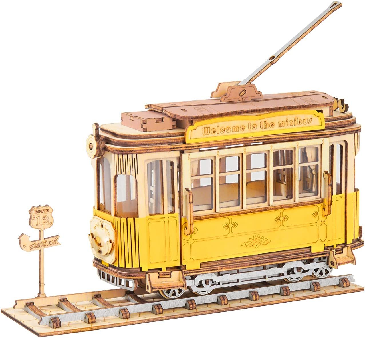 Robotime Rolife Vintage Automodell 3D Holzpuzzle Spielzeug für Kinder