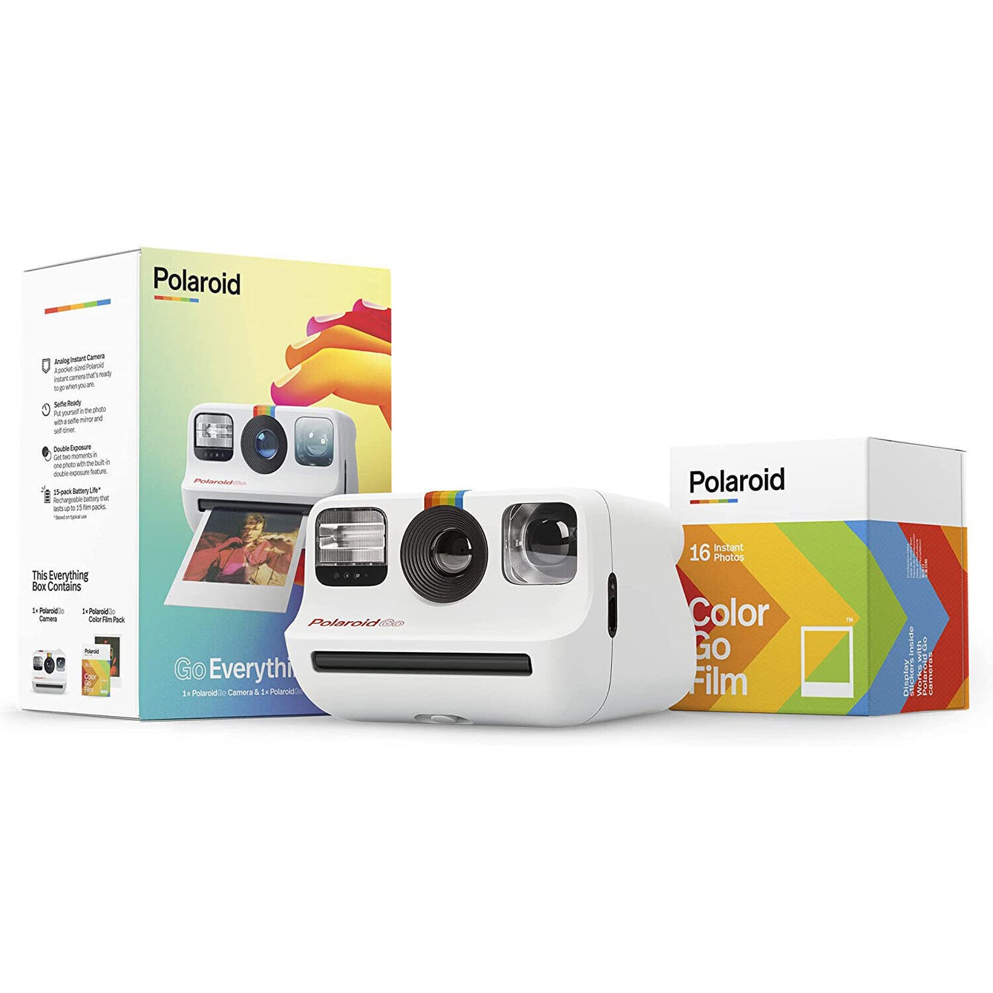 Polaroid Go Everything Box Sofortbildkamera Weiß Kamera Starter Set 1 Film A6