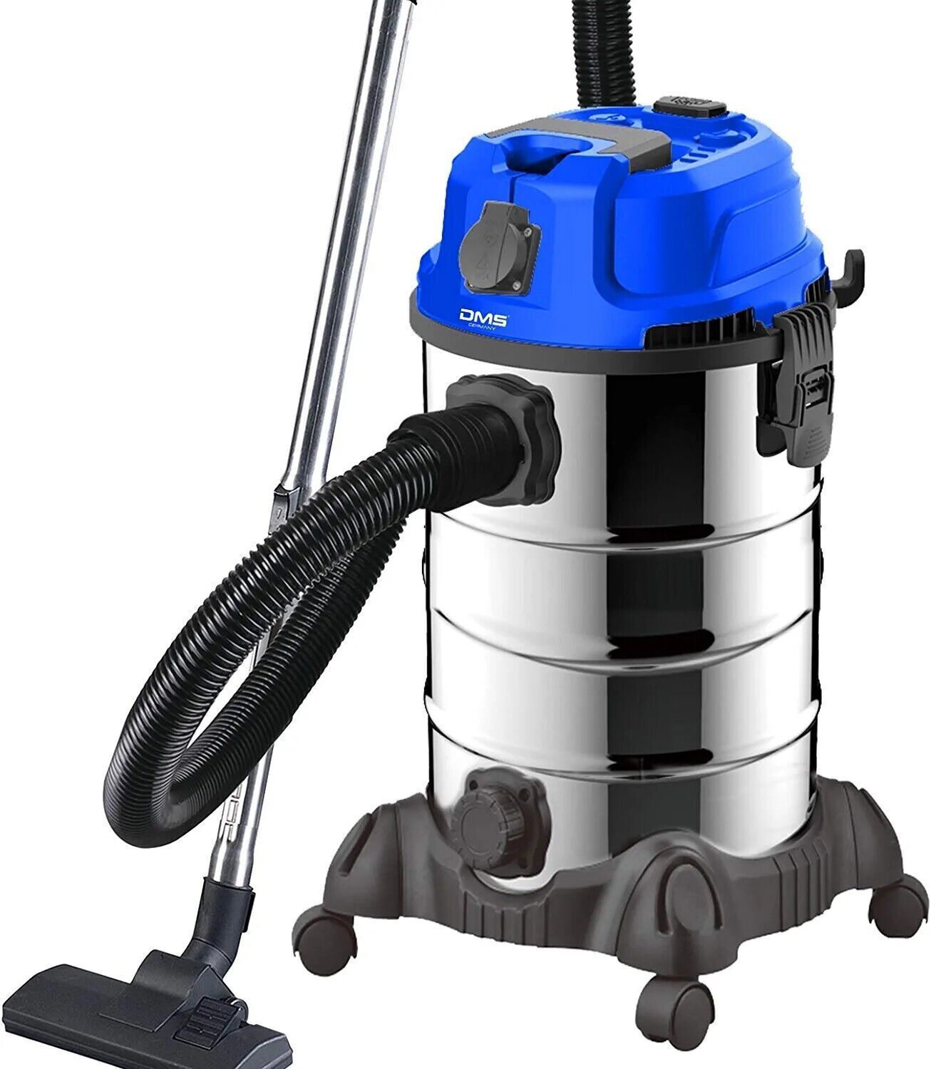 DMS NTSC-30 Nass Trockensauger 2300W Industriestaubsauger Blau Werkstatt