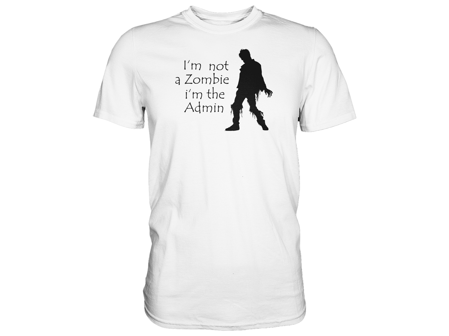 Zombie Administrator, Übergrößen, Herren Shirts, 100%Baumwolle
