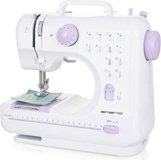 Emerio SEW-121820 Nähmaschine Kinder Anfänger 12 Stichmuster Fußpedal HO-A10